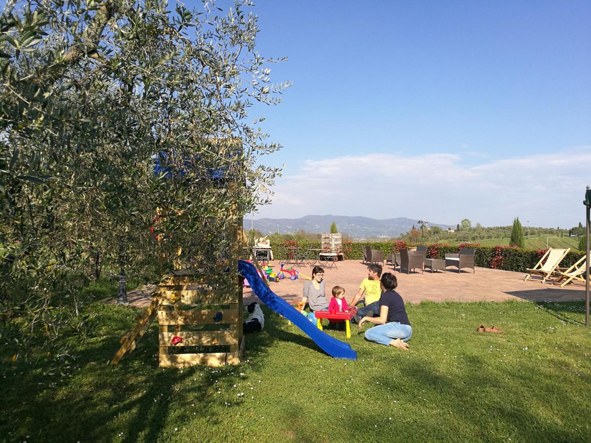 Agriturismo Corte In Poggio Stabbia Bagian luar foto