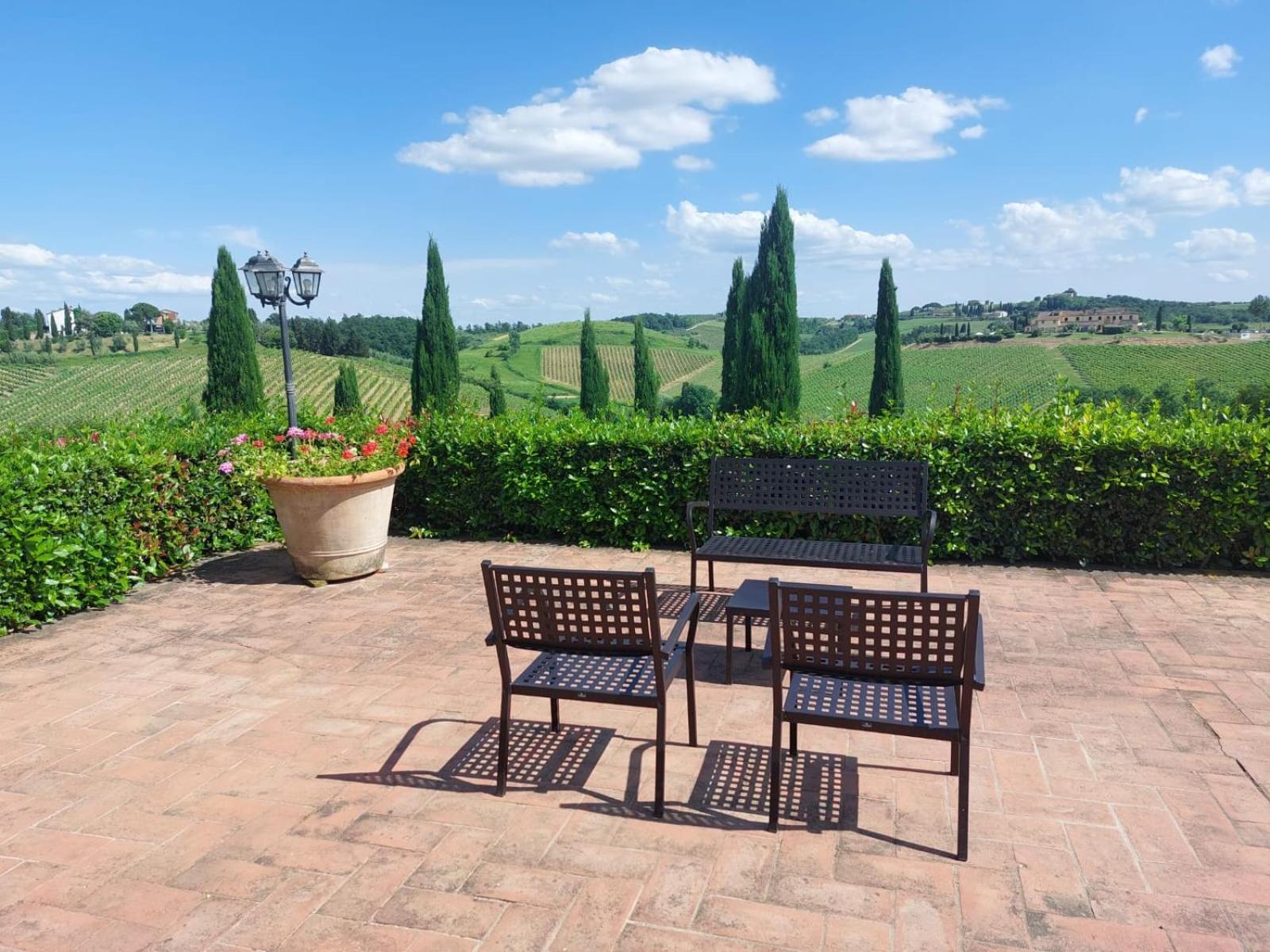 Agriturismo Corte In Poggio Stabbia Bagian luar foto